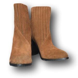 Buttero Coco Brown Suede Tres Durango Cowboy Ankle Boots – Size 38 / US 7.5 NIB